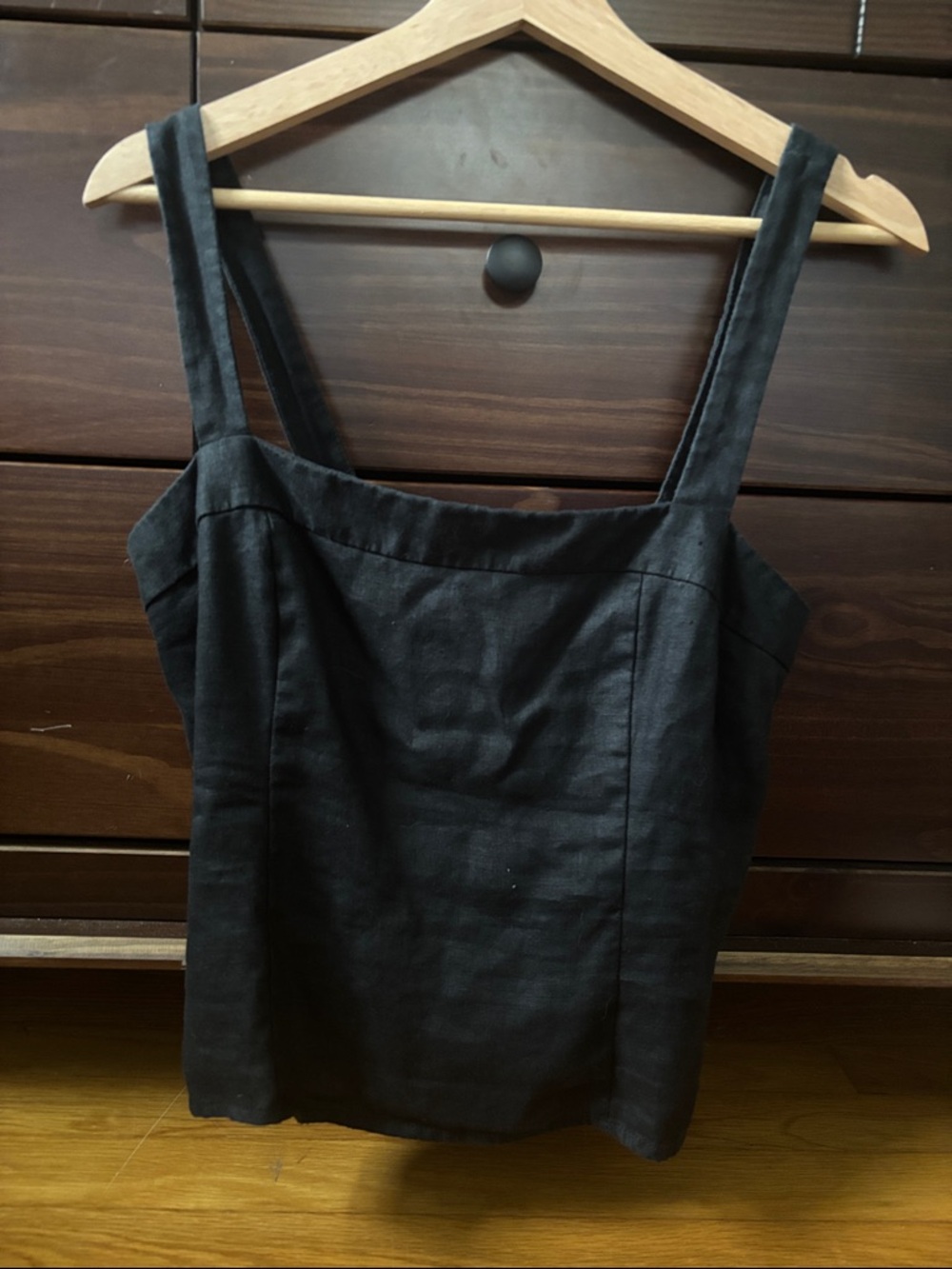 Quince 100% European Linen Fitted Tank